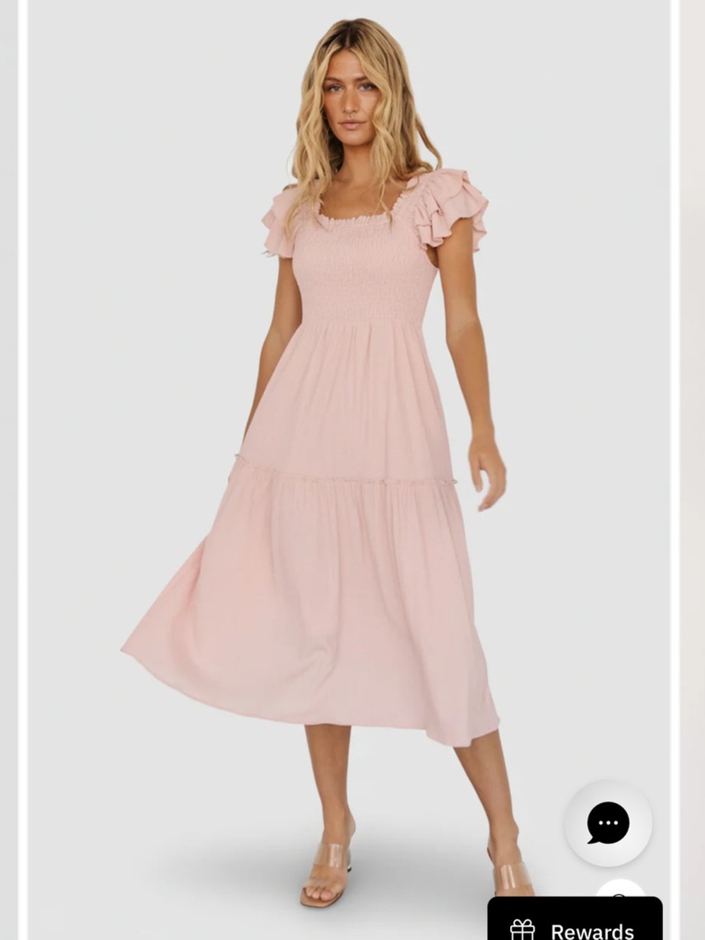NWT Baltic Born Jacie Smocked Midi Dress S